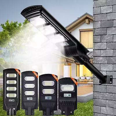 990000LM LED Solar Wall Light Commercial Dusk To Dawn Outdoor Road Street Lamp • £23.55