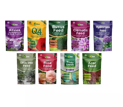 Vitax Pouches 900g-1kg Buxus Hydrangea Clematis Acer Olive Tree+Shrub Rose Feed • £8.49