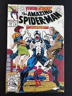 The Amazing Spider-Man #374 - Venom Attacks 1st Print Marvel Comics F/VF • $9.99