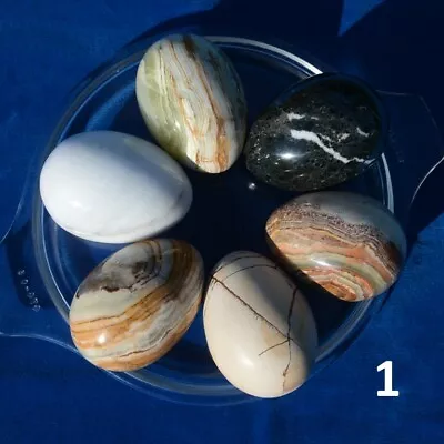 Deluxe 3  Marble And Onyx Eggs (quantiry 6) • $19.50