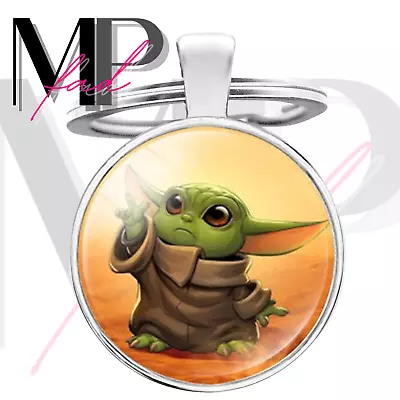 Mandalorian Baby Yoda Keychain Fob Ring Home Car Truck Pendant REACHED FOR IT • $9.98