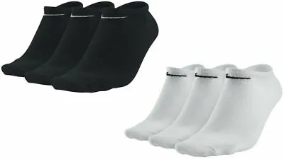 £3.95 • Buy Nike Mens Women Socks 3 Pairs No Show Liner Cotton Lightweight Sports Socks