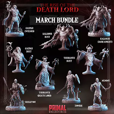 Rise Of The Death Lord-3D Printed Resin RPG/DnD/HeroQuest Miniatures/Busts • $10