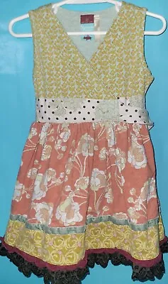 Matilda Jane Toddler Girl Character Counts Dress Size 2 Sleeveless Multicolor • $6.99