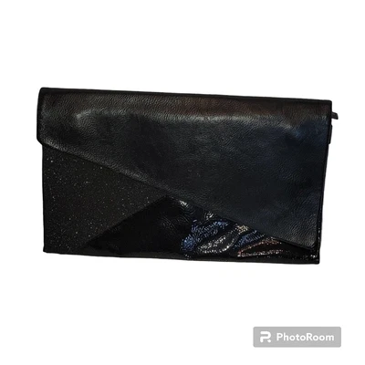 $40 • Buy Zara Trafaluc Patent Leather And Glitter Large Clutch