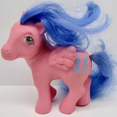 My Little Pony MLP Vintage G1 Firefly 1984 Movie Pink Pegasus Lightning Blue • $24.99