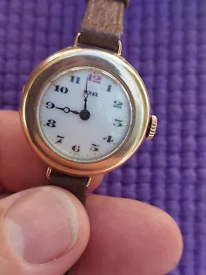 Antique ROLEX  9ct GOLD 1920's Wrist Watch Women Ladies W&L Wind Up Mechanical • $980