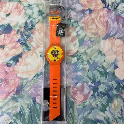 NEW Ed Hardy By Christian Audigier Unisex Watch Spectrum Orange Tiger Yellow • $38.99