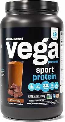 New-Vega Premium Sport Protein Chocolate Protein Powder Vegan Non GMO • $66.66