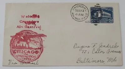 Chicago Illinois AMF Crusaders Air Carnival Show June 13 1932 Airmail • $19.99