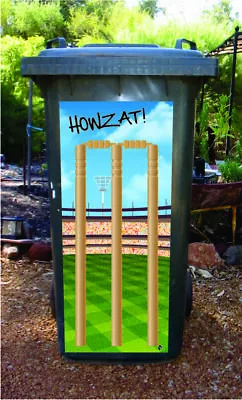 Cricket 'howsat' Wheelie Bin Sticker • $45