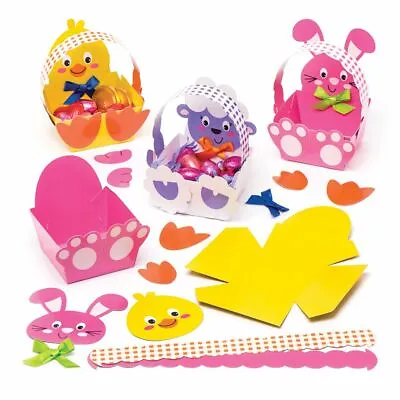 1 X Easter Egg Hunt Prop Character Basket DIY Material Creative Cartoon Kits • £2.49