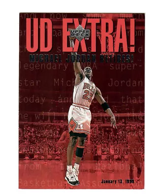 $$$$ Michael Jordan 1999 Upper Deck Ud Extra ' Michael Jordan Retires ' $$$$ • $0.99