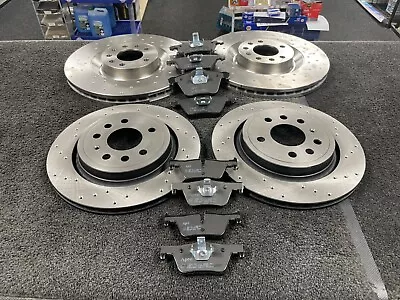 For Vauxhall Vectra C Vxr Front Rear Drilled Brake Discs Pads  • $366.24