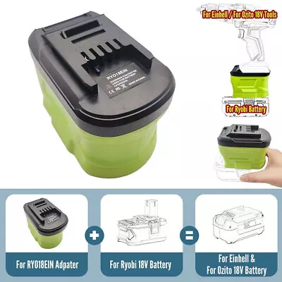 Adapter For Ryobi 18V Battery Convert To For Ozito PXC 18V Li-ion Cordless Tool • $31.89