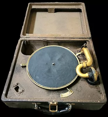 1920s Victor Victrola VV 2-55 Portable Phonograph Record Player ~ No Crank • $125
