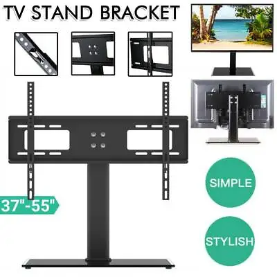 TV Stand Bracket Desk Top Monitor Table Mount VESA For 37-55 Inch TV Universal • £18.95