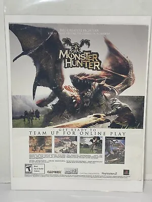 2004 Monster Hunter PS2 Playstation 2 Vintage Print Ad/Poster Official Promo Art • $19.01