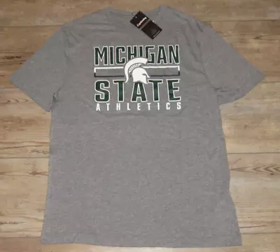 Michigan State Spartans Athletics Gray T-shirt Shirt Size Men's XL • $14.44