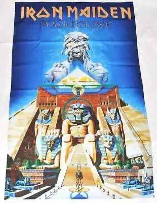 Iron Maiden Powerslave Fabric Poster Flag 27x42 Metal UK • $24.26