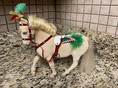 $350 • Buy Steha Vintage Flocked Carnival Horse On Wheels —- Very Nice