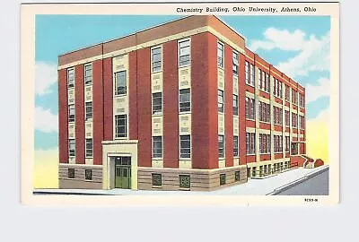 PPC Postcard OH Ohio Athens Ohio University Chemistry Building Exterior Street V • $8