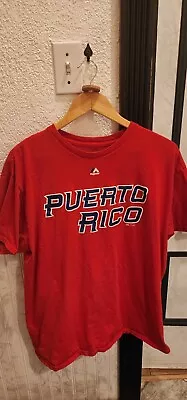 Official World Baseball Classic Puerto Rico Yadier Molina Tee Shirt Mens XL • $29.99