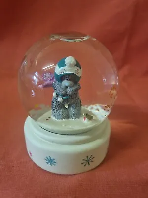 £11.50 • Buy Me To You Rare Teddy Beat With Scarf & Hat Very Cold Winter Snow Glitter Globe