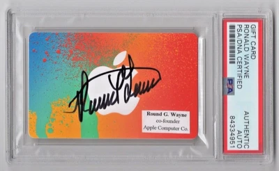 $172.23 • Buy Ronald G Wayne Apple Co Founder Signed Apple ITunes Gift Card PSA/DNA #3