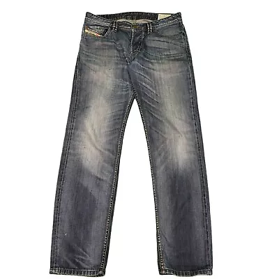 £24.99 • Buy D864 Men's Diesel Larkee-t Blue Button Fly Straight Denim Jeans Uk M W31-32 L32