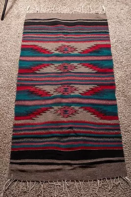 Mexican Zapotec Wool Rug 29  X 58  • $99.95