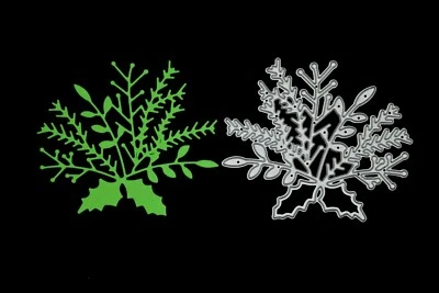 £4.60 • Buy Christmas Holly & Leaves Metal Cutting Die, Card Making, Crafts *UK SELLER* C9