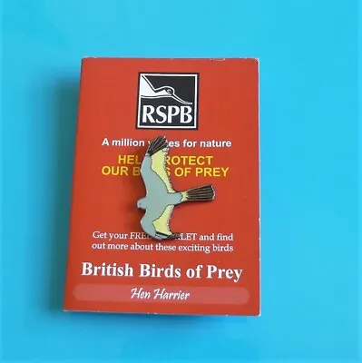 £4.99 • Buy RSPB Hen Harrier Trifold A Million Voices Stud In Badge Charity