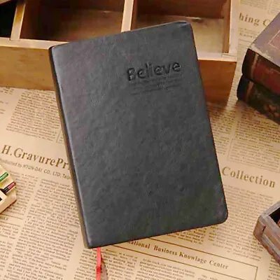£8.19 • Buy Leather Diary Notebook Vintage Journal Blank Hard Cover Sketchbook Paper UK