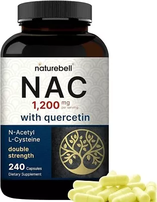 NAC Supplement 1200Mg Per Serving | 240 Capsules N-Acetyl Cysteine With Quercet • $19.49