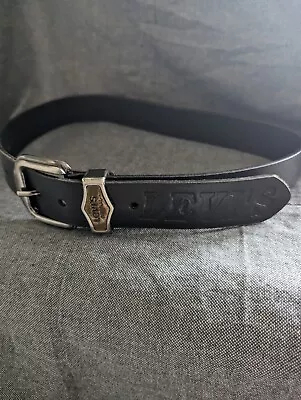 Mens Belt Levi’s Black Embossed 37  • £10