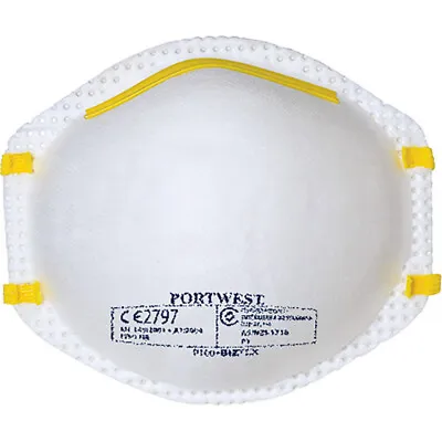 P1 Disp Respirator 20x Pack White Regular Respiratory Protection Dust Masks • $80.19