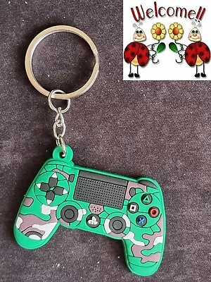 $4.50 • Buy Playstation Ps4 Controller (green Camo) Pvc Keyring  224w 