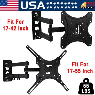 Full Motion TV Wall Mount Bracket Swivel Tilt For 14 17 32 36 40 42 46 49 50 65  • $18.85