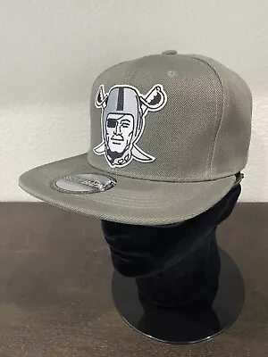 RAIDERS Las Vegas Oakland Los Angeles Classic Logo Gray Snapback Hat Cap NEW • $19