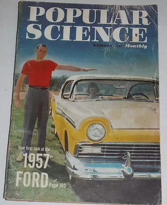 Popular Science Magazine 1957 Ford October 1956 120514R • $12.99