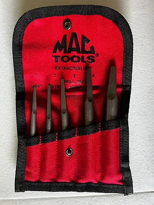 Mac Tools 5pc Straight Flute Screw Extractor Set In Pouch STEX5S • $60