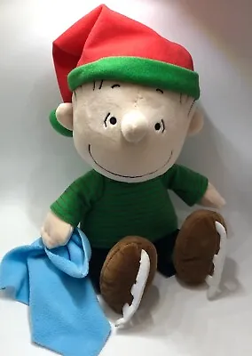 Linus With Blanket Ice Skates Plush Doll 16  Cedar Fair Peanuts Winter HTF • $34