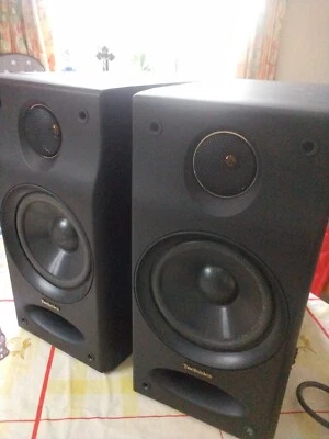 Technics Sb - CH7 Speakers With The 1  Metre Long 4 Way Cables No Grilles Vintag • £30