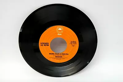 1976 CBS 8-50266 Epic 45rpm Boston More Than A Feeling Smokin’ Record USA • $14.99