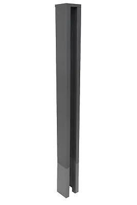 £49.99 • Buy Slotted Concrete End Post Extender Graphite Grey Free Delivery Up To 6 Feet