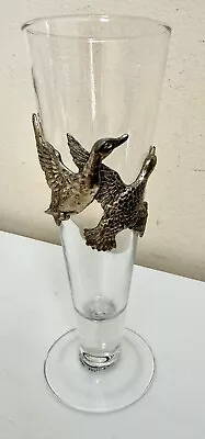 Arthur Court Vintage Duck Glass Metalware Aluminum Pilsner Champagne Decor 9” • $28.88