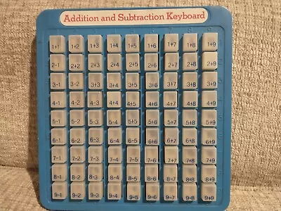 Vintage Educational Keyboard Addition Subtraction Press And See Magic Math • $7.99
