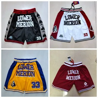 Retro Lower 33 Bryant Mamba Hip Hot Run Sports Basketball Shorts Size S-3XL • $26.88