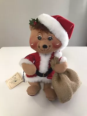 Vintage Annalee 10   Bear With Toy Bag 1990 Christmas 805490 • $10